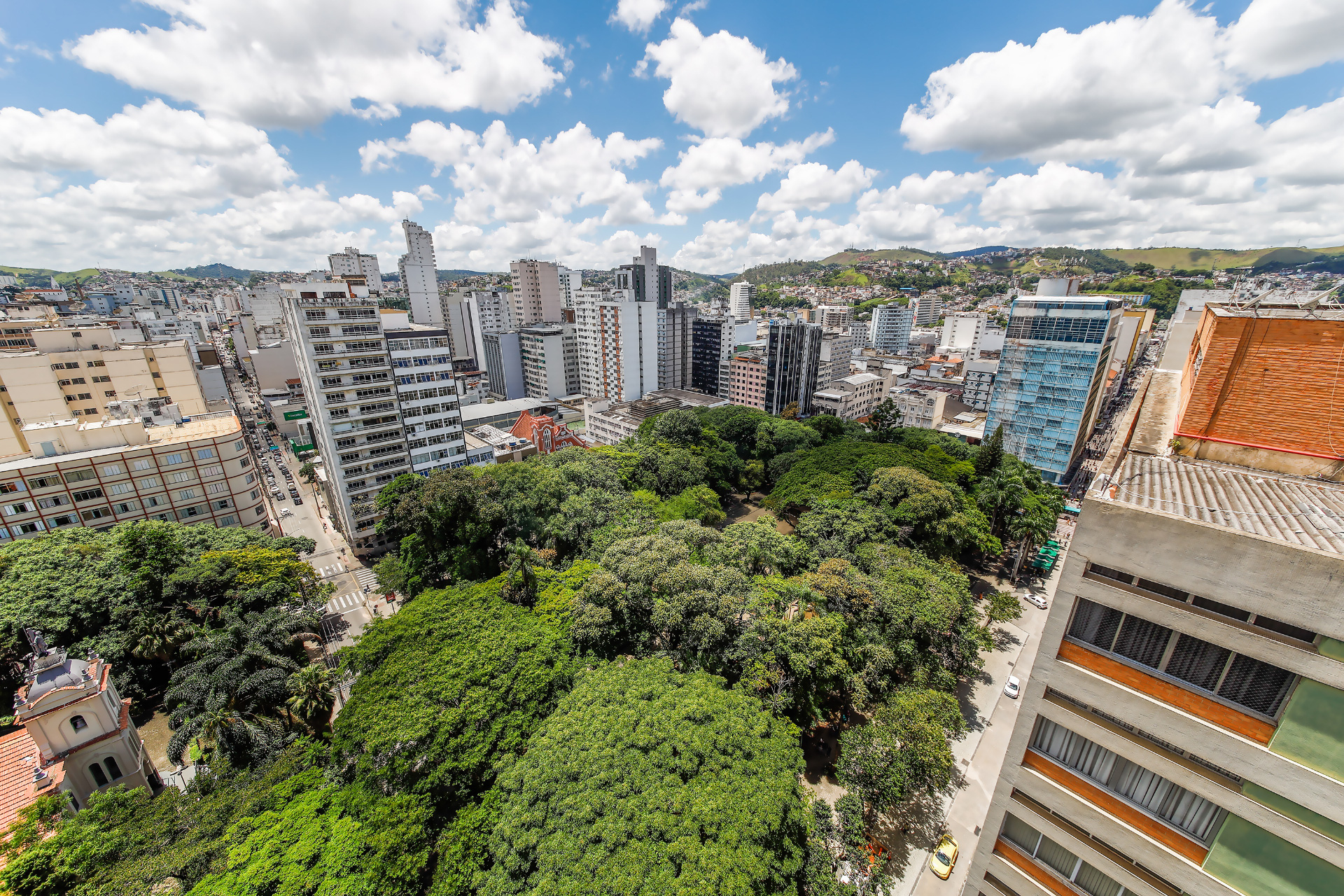 Vista aérea do Centro de Juiz de Fora